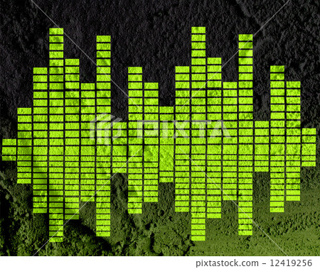 Sound Equalizer on Cement wall texture background design Sound Equalizer on Cement wall texture background design 12419256