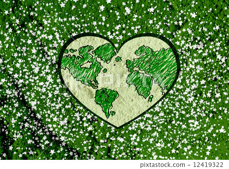 Love Globe earth  idea on Cement wall texture background design Love Globe earth  idea on Cement wall texture background design 12419322
