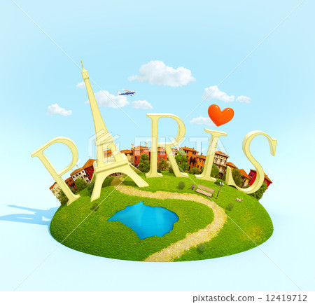 Word Paris on the square Word Paris on the square 12419712