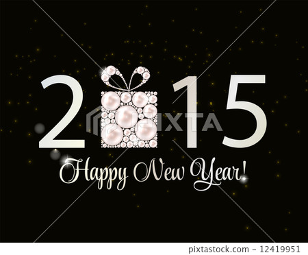 Abstract Beauty 2015 New Year Background. Vector Illustration 12419951