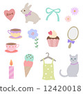 Girly material 12420018
