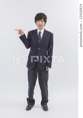 People high school student white back image 12420914