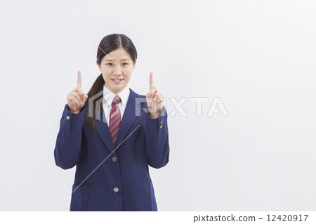 People high school student white back image 12420917