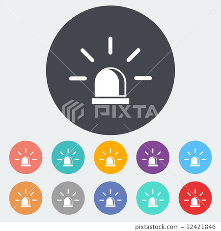 Police single icon. Police single icon. 12421846