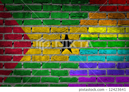 Dark brick wall - LGBT rights - Sao Tome Dark brick wall - LGBT rights - Sao Tome 12423641