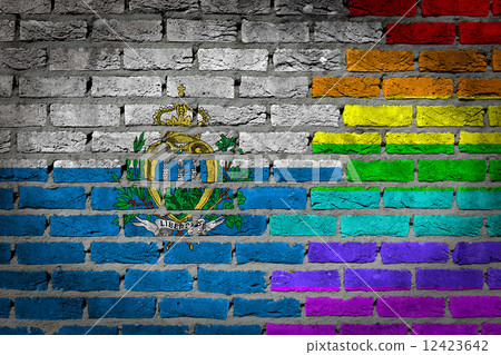 Dark brick wall - LGBT rights - San Marino Dark brick wall - LGBT rights - San Marino 12423642