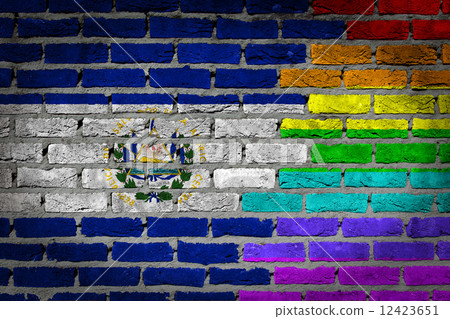 Dark brick wall - LGBT rights - El Salvador 12423651