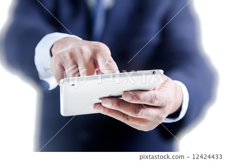 Businessman with ipad 12424433