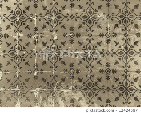 Vintage azulejos, traditional Portuguese tiles 12424587