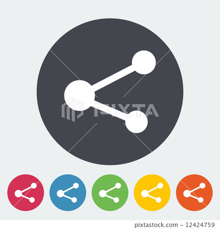 Share symbol. 12424759