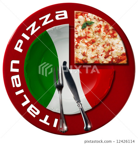 Italian Pizza - Plate and Cutlery Italian Pizza - Plate and Cutlery 12426114