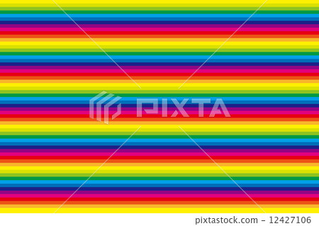 Background material Wallpaper (rainbow-colored stripe) 12427106