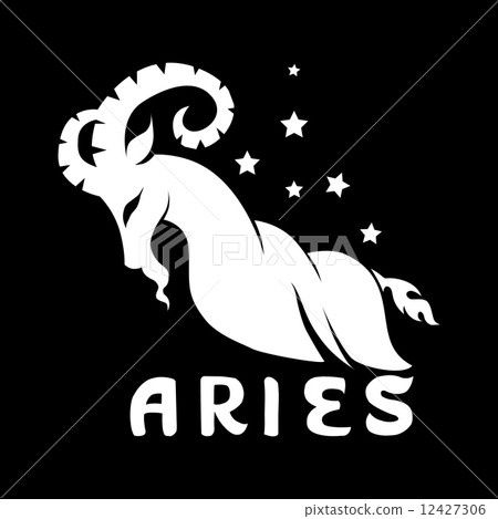 stylized image of a goat silhouette 12427306
