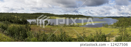 Lake Sebu-Rossjoen along road Lenningsvegen (Oppland, Norway) 12427506
