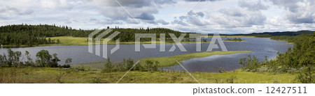 Lake Sebu-Rossjoen along road Lenningsvegen (Oppland, Norway) 12427511