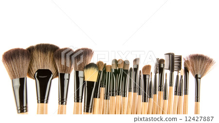 Set of makeup brushes 12427887