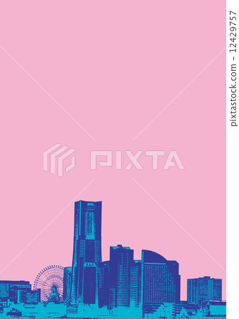 Minato Mirai Yokohama Landscape Tourist Ferris Wheel Building 12429757