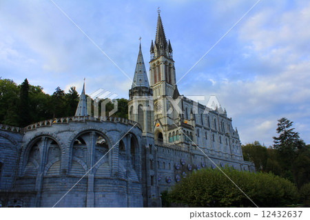 Lourdes Rosario Cathedral Pyrenees Mountains France 12432637