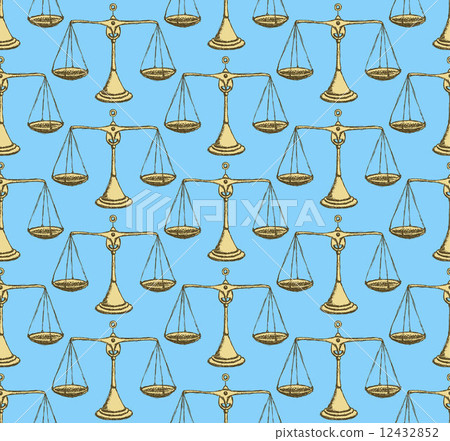 Sketch cute waage in vintage style 12432852