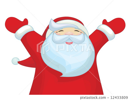 Vector happy Santa Claus cartoon isolated. Vector happy Santa Claus cartoon isolated. 12433809