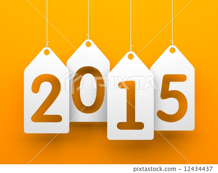 White tags with 2015 12434437