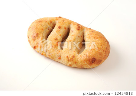 泛法國麵包白色背景特寫鏡頭 12434818