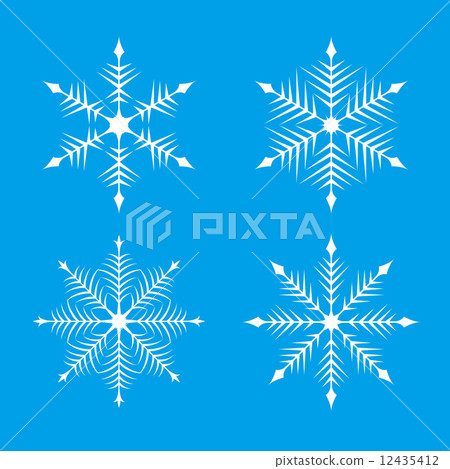 Snow crystal illustration Snow crystal illustration 12435412