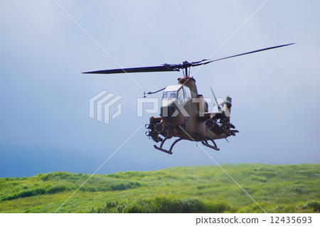 眼鏡蛇AH-1S（反坦克直升機）飛行2014富士一般火災演習 12435693