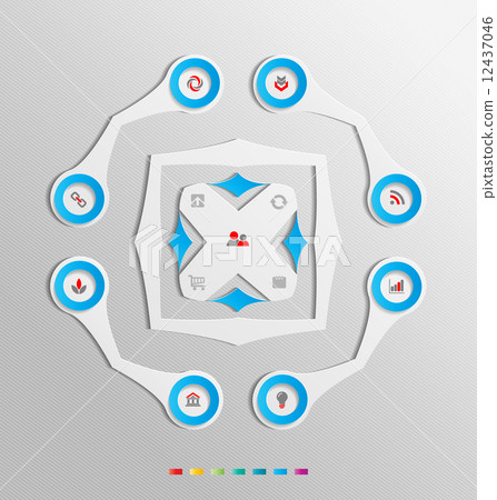 Minimal infographics template easily to be customized Minimal infographics template easily to be customized 12437046