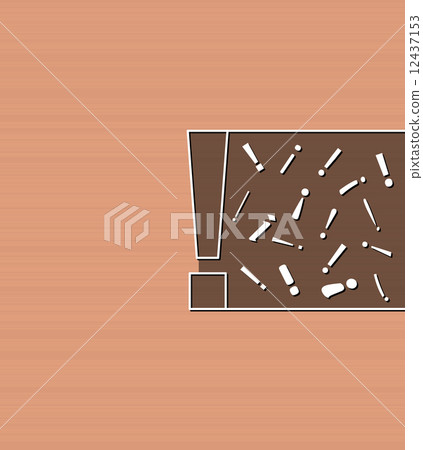 background with section exclamation marks 12437153