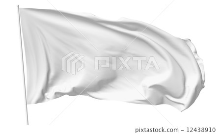 White flag on flagpole 12438910