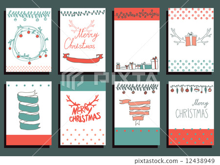Vector Set Christmas Calligraphic Design Elements Vector Set Christmas Calligraphic Design Elements 12438949