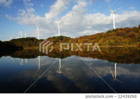 秋葉和風力發電 秋葉和風力發電 12439268