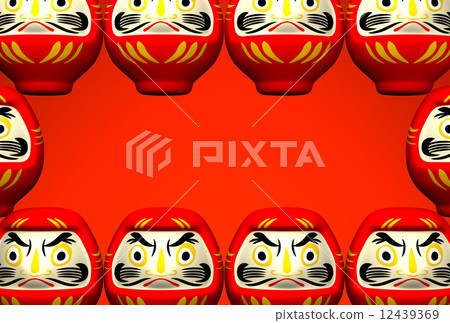 daruma, text space, blank expression 12439369