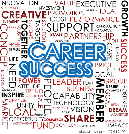 Career success word cloud 12439491