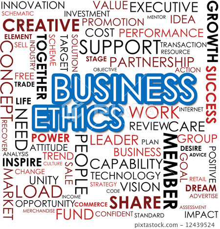 Business ethics word cloud cloud image 12439524