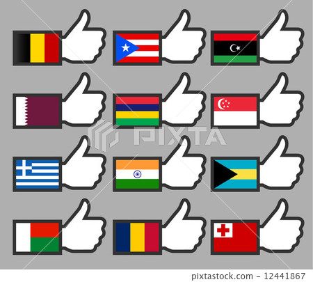 Flags in the Thumbs up-02 12441867