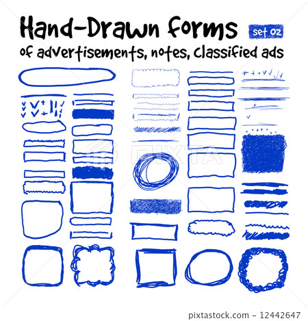 Hand-drawn forms Hand-drawn forms 12442647