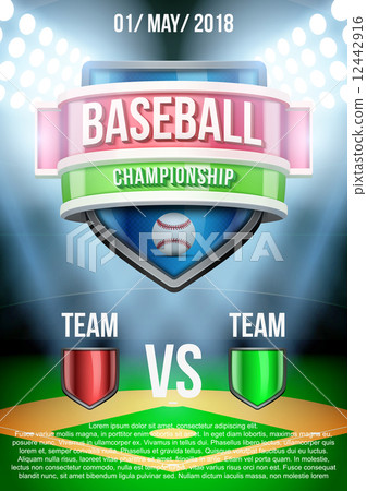 Background for posters baseball stadium game announcement. Vector Background for posters baseball stadium game announcement. Vector 12442916