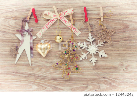 chrismas  retro decorations  12443242