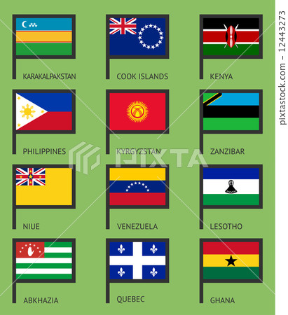 Flags flat set-16 12443273