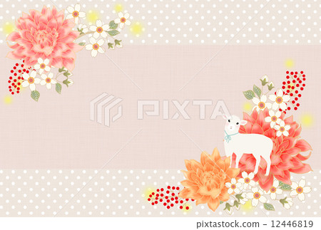 Flowers with sheep Flowers with sheep 12446819