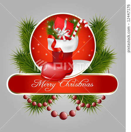 Christmas jackboot decorative background 12447176