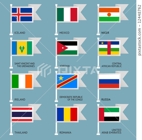 Flags set four-08 Flags set four-08 12448762