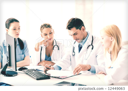 team or group of doctors working team or group of doctors working 12449063