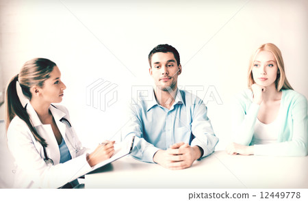 doctor with patients in cabinet doctor with patients in cabinet 12449778