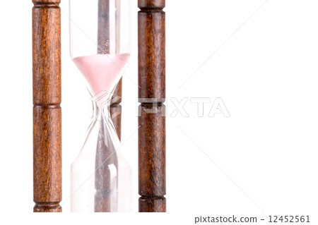 sand glass isolated on white background 12452561