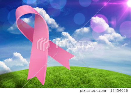 Composite image of breast cancer awareness ribbon Composite image of breast cancer awareness ribbon 12454026