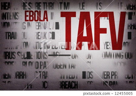 Digitally generated ebola word cluster 12455005