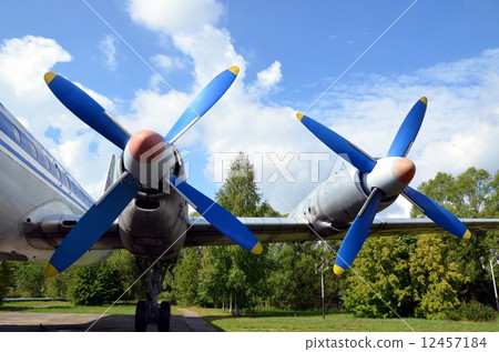 Propellers of an old airplane Propellers of an old airplane 12457184